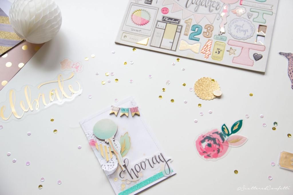 A Confetti Birthday card with the new Maggie Holmes collection by Crate
